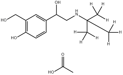 D9-Salbutamol acetate Struktur