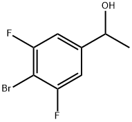 Benzenemethanol, 4-bromo-3,5-difluoro-α-methyl- Struktur