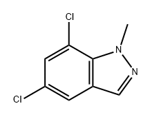 5,7-dichloro-1-methyl-1H-indazole Struktur