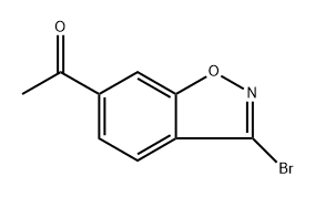 1-(3-bromo-1,2-benzoxazol-6-yl)ethan-1-one Struktur