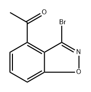 1-(3-bromo-1,2-benzoxazol-4-yl)ethan-1-one Struktur