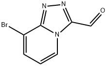 8-bromo-[1,2,4]triazolo[4,3-a]pyridine-3-carbaldehyd Struktur