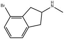 4-bromo-N-methyl-2,3-dihydro-1H-inden-2-amine Struktur