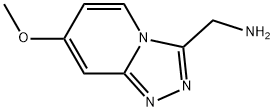 1-{7-methoxy-[1,2,4]triazolo[4,3-a]pyridin-3-yl}methanamine Struktur