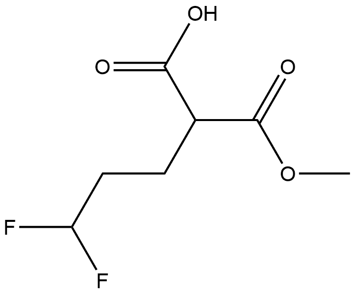 1-Methyl 2-(3,3-difluoropropyl)propanedioate Struktur