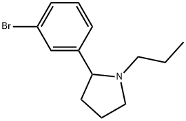 2-(3-bromophenyl)-1-propylpyrrolidine Struktur