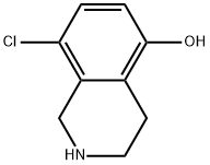 8-chloro-1,2,3,4-tetrahydroisoquinolin-5-ol Struktur