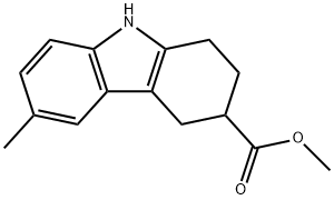 methyl 6-methyl-2,3,4,9-tetrahydro-1H-carbazole-3-carboxylate Struktur