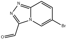 6-bromo-[1,2,4]triazolo[4,3-a]pyridine-3-carbaldehyde Struktur