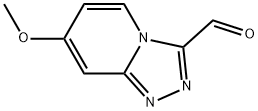 7-methoxy-[1,2,4]triazolo[4,3-a]pyridine-3-carbaldehyde Struktur