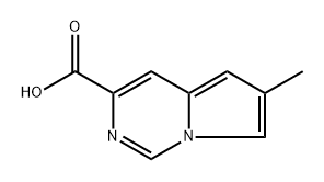 6-methylpyrrolo[1,2-c]pyrimidine-3-carboxylic acid Struktur