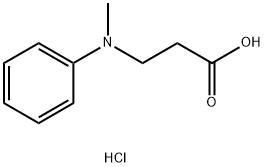 3-[methyl(phenyl)amino]propanoic Acid hydrochloride Struktur