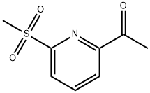 1-[6-(Methylsulfonyl)-2-pyridinyl]ethanone Struktur