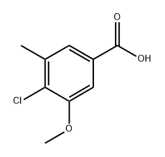 4-Chloro-3-methoxy-5-methylbenzoic acid Structure