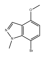 7-bromo-4-methoxy-1-methyl-1H-indazole Struktur