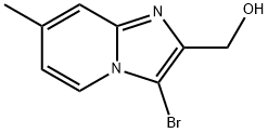 {3-bromo-7-methylimidazo[1,2-a]pyridin-2-yl}methanol Struktur