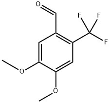 4,5-Dimethoxy-2-(trifluoromethyl)benzaldehyde Struktur