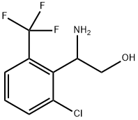 2-amino-2-[2-chloro-6-(trifluoromethyl)phenyl]ethan-1-ol Struktur