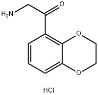 2-Amino-1-(2,3-dihydro-1,4-benzodioxin-5-yl)ethan-1-one Hydrochloride Struktur