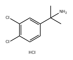 Benzenemethanamine, 3,4-dichloro-α,α-dimethyl-, hydrochloride (1:1) Struktur