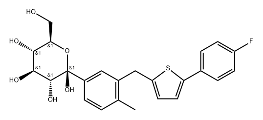 Canagliflozin Related Impurity 10 Struktur