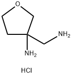 3-Furanmethanamine, 3-aminotetrahydro-, hydrochloride (1:2) Struktur