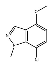 7-chloro-4-methoxy-1-methyl-1H-indazole Struktur