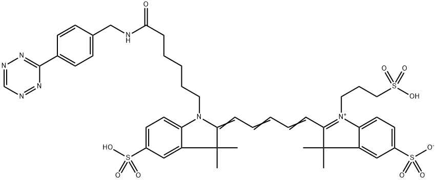 Sulfo-Cy5-Tetrazine Struktur