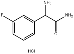 Benzeneacetamide, α-amino-3-fluoro-, hydrochloride (1:1) Struktur