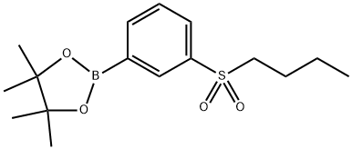 1,3,2-Dioxaborolane, 2-[3-(butylsulfonyl)phenyl]-4,4,5,5-tetramethyl- Struktur