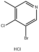 3-bromo-4-chloro-5-methylpyridine hydrochloride Struktur