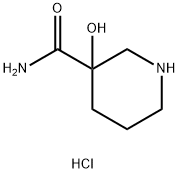 3-hydroxypiperidine-3-carboxamide hydrochloride Struktur