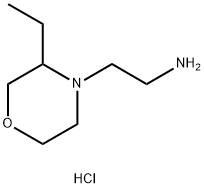 2-(3-Ethylmorpholin-4-yl)ethan-1-amine Dihydrochloride Struktur