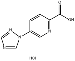 5-(1H-1,2,4-Triazol-1-yl)pyridine-2-carboxylic Acid Hydrochloride Struktur