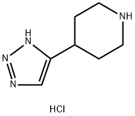 4-(1H-1,2,3-triazol-4-yl)piperidine dihydrochloride Struktur