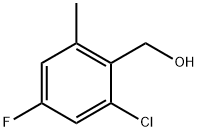 (2-Chloro-4-fluoro-6-methylphenyl)methanol Struktur