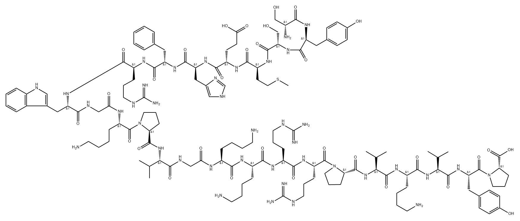 (D-Ser1)-ACTH (1-24) (human, bovine, rat) Struktur