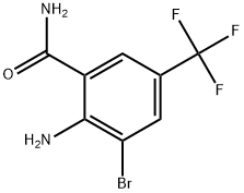 2-amino-3-bromo-5-(trifluoromethyl)benzamide Struktur