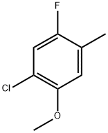 1-Chloro-5-fluoro-2-methoxy-4-methyl-benzene Struktur