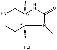 rac-(3aR,7aS)-1-methyl-octahydro-1H-imidazolidino[4,5-c]pyridin-2-one hydrochloride Struktur