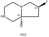 (8as)-7(S)-Fluoro-octahydropyrrolo[1,2-A]piperazine Dihydrochloride Struktur