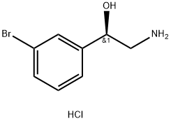 (1R)-2-amino-1-(3-bromophenyl)ethan-1-ol hydrochloride Struktur