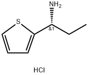 (R)-1-(Thiophen-2-yl)propan-1-amine hydrochloride Struktur