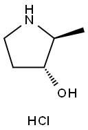 rac-(2R,3S)-2-methylpyrrolidin-3-ol hydrochloride Struktur