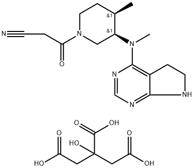 過氫化枸櫞酸托法替尼 結構式