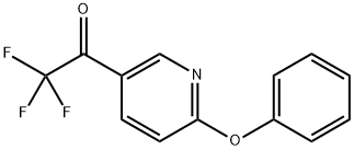 2,2,2-Trifluoro-1-(6-phenoxypyridin-3-yl)ethanone Struktur