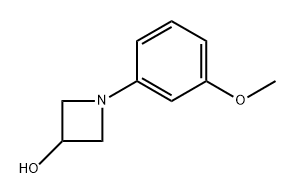 1-(3-methoxyphenyl)azetidin-3-ol Struktur