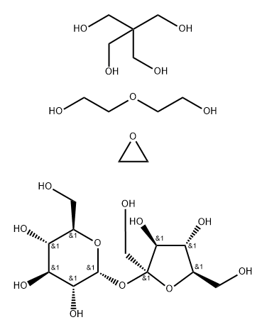 Kondensationsprodukte von mehrwertigen aliphatischen Alkoholen oder Kohlehydraten oder 1,2-Ethylendiamin mit Ethylenoxid und/oder Propylenoxid Struktur