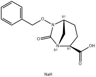 sodium (2S,5R)-6-(benzyloxy)-7-oxo-1,6-diazabicyclo[3.2.1]octane-2-carboxylate Struktur