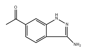 1-(3-amino-1H-indazol-6-yl)ethan-1-one Struktur